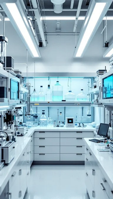 Laboratory testing workspace for Proof Point Analytical